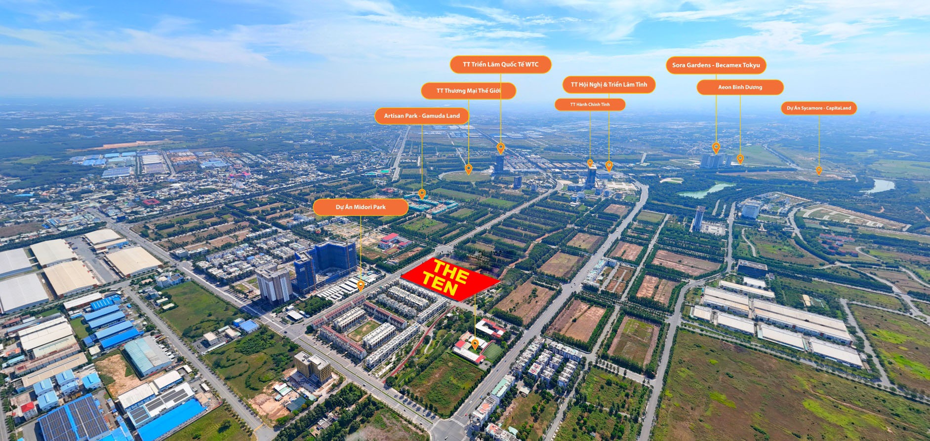 Dự án THE TEN Midori Park trải nghiệm sống xanh đẳng cấp