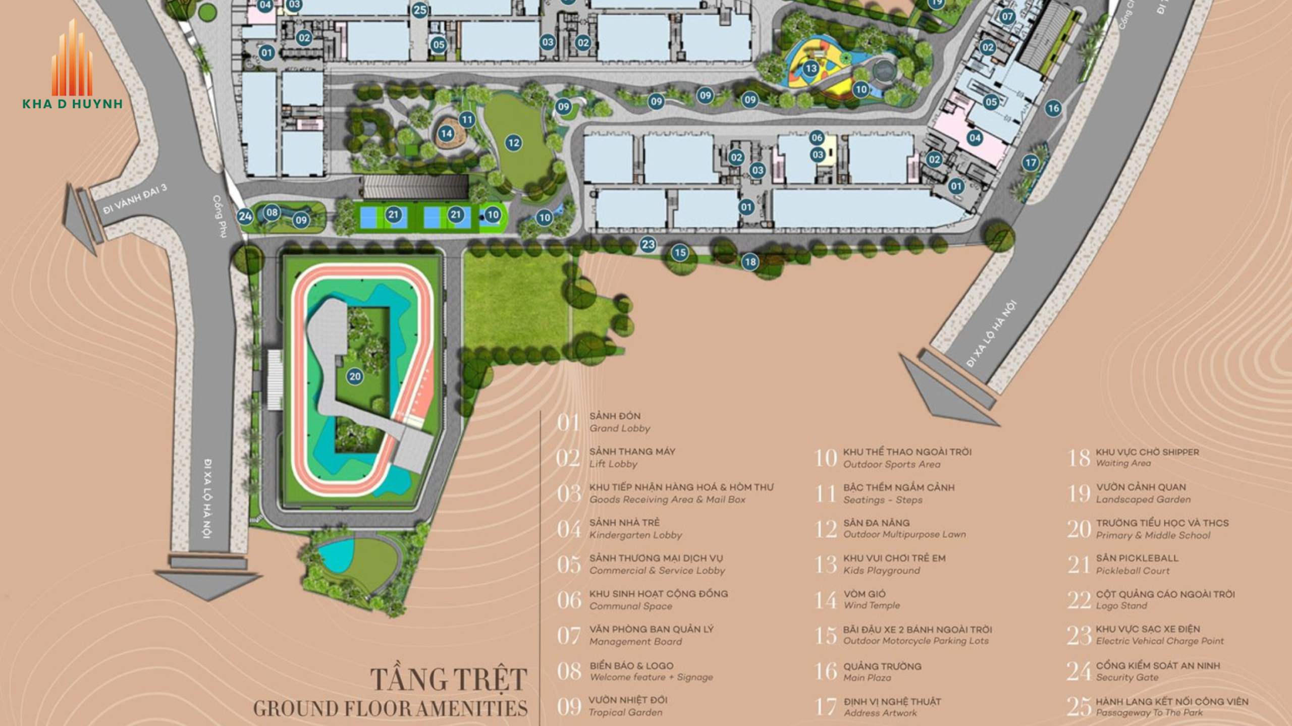 Sơ Đồ Bố Trí Tiện Ích The Gió Riverisde