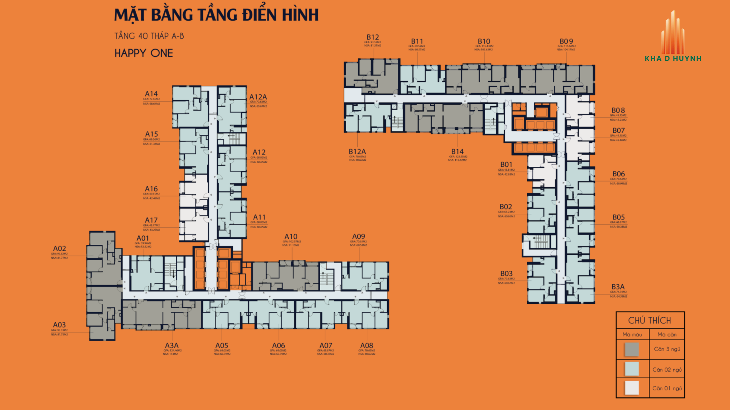 Dự án được bố trí với 2 tháp căn hộ