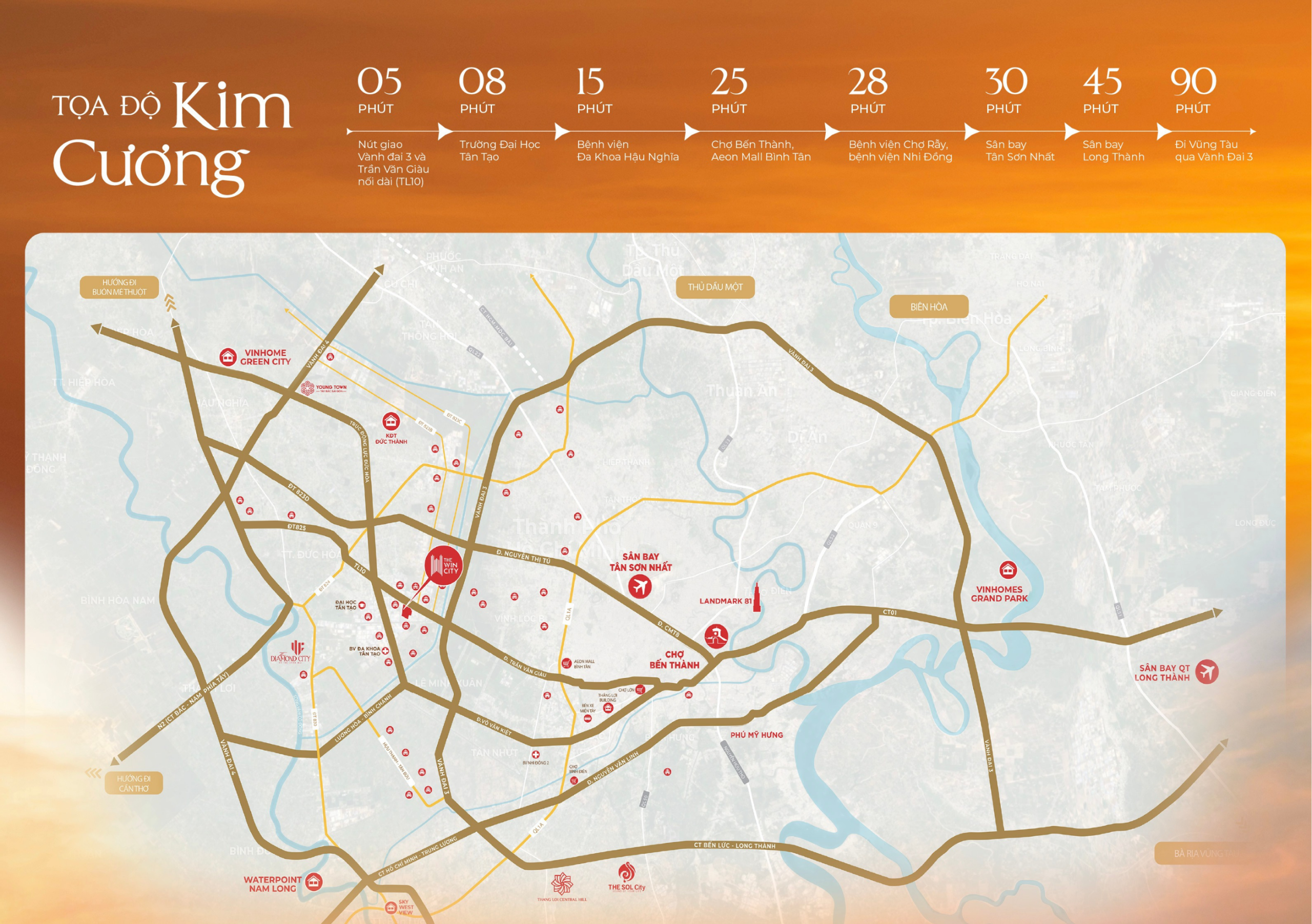 Cư dân The Win City dễ dàng tiếp cận các dịch vụ công cộng và giải trí hàng đầu